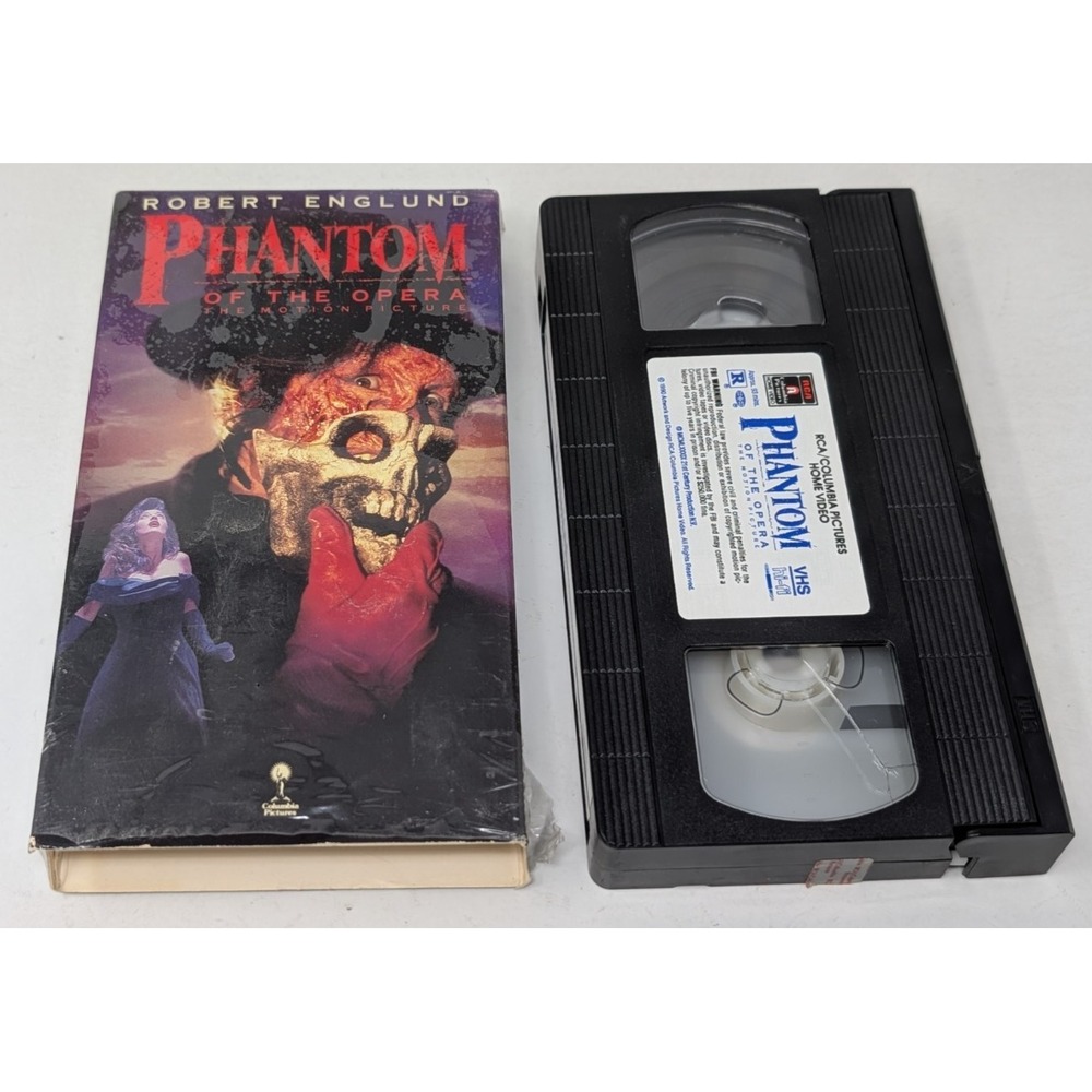 Phantom‎ of the Opera VHS Tape 1989 Robert Englund 80s Horror 1980s Shrinkwrap